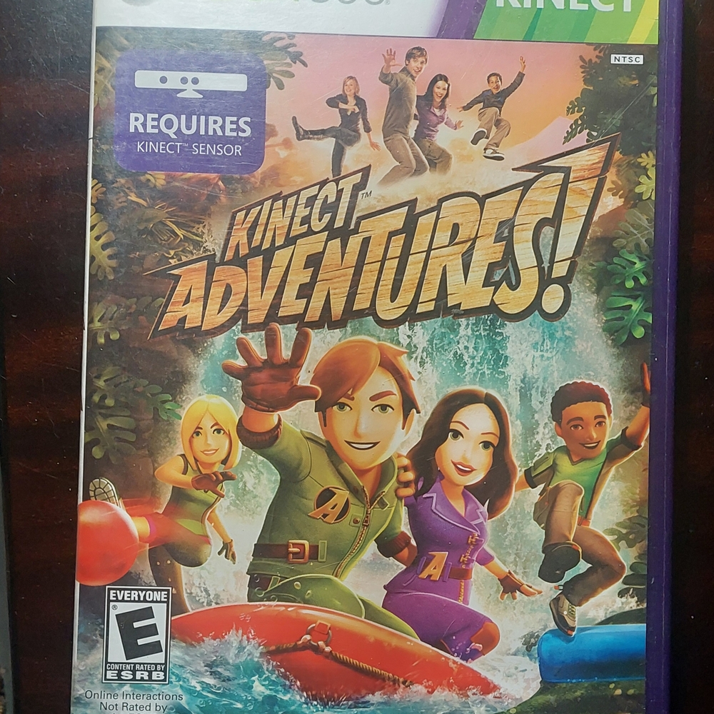 Purple Kinect Adventures Video Game for Xbox 360